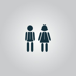 boy and girl icon vector