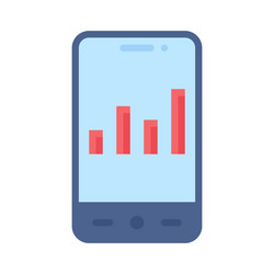 data analysis app icon mobile application vector image
