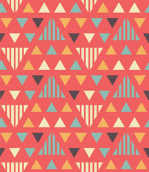 irregular triangles seamless pattern vector image