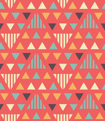 Irregular triangles seamless pattern vector