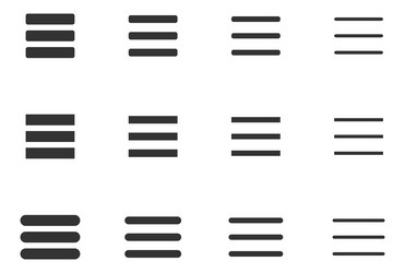 line icon element design set interface menu vector