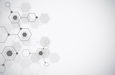 molecule structure abstract tech background vector image