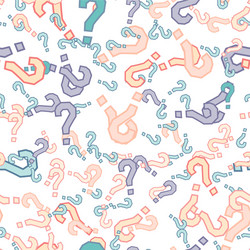 quiz seamless pattern question marks doubt faq vector image