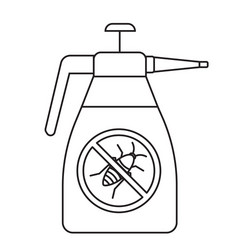 Insecticide spray bottle simple gardening icon vector