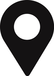 location icon pin symbol map pointer vector image