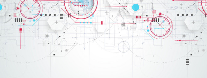 technology data background idea of global vector image