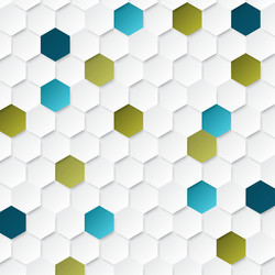 abstract geometric background with hexagons vector image