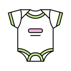 baby bodysuit icon vector