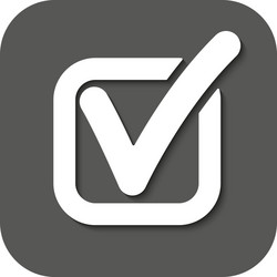 check icon checkmark and checkbox yes vector image