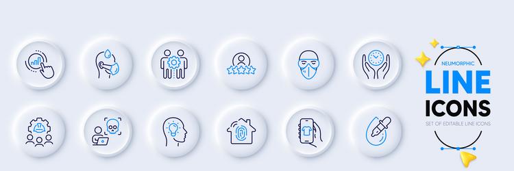 graph chart engineering team and employees vector image