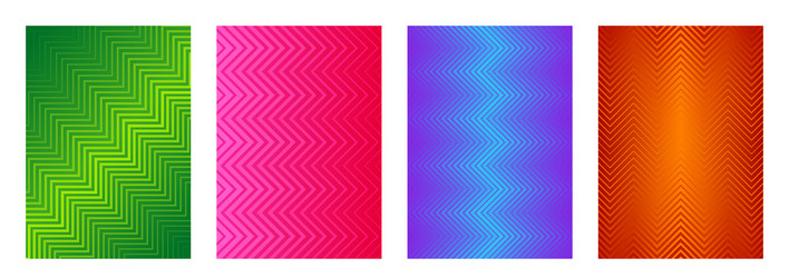 zigzag line background design collection vector image