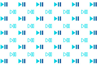abstract play and pause pattern background vector image