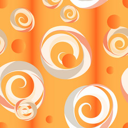 abstract seamless pattern of striped curls vector image