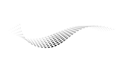 dotted halftone waves flowing wavy lines pattern vector image