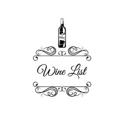 Retro Wine Label Pattern vector image
