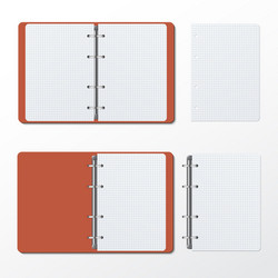 opened folder clean sheets vector