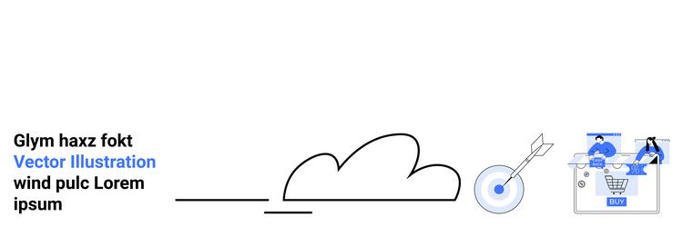 cloud computing concept with data storage vector image
