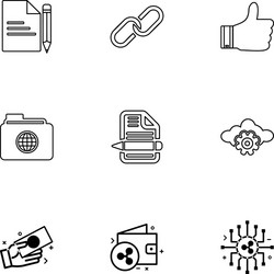 file document weblink like folder global vector image