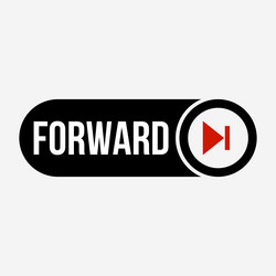multi media forward button vector image