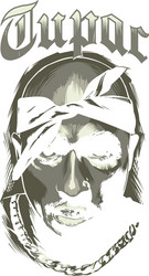 Tupac Shakur Vector Image