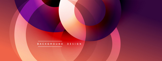 background design with overlapping circular vector image
