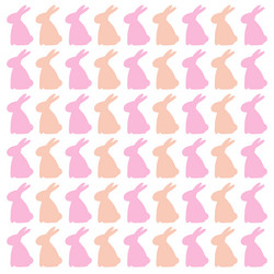 spring bunnies design pattern texture vector image