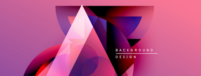 abstract geometric shapes overlap creating vector image
