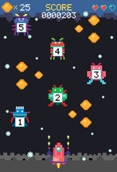 space game user interface template vector image