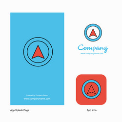 map pointer company logo app icon and splash page vector image