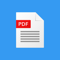 Pdf document file format vector