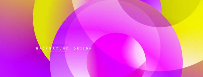 vibrant overlapping circles create abstract vector image