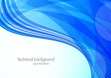 Abstract tech blue background vector