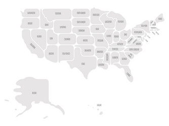 generalized smooth map usa Vector Image