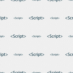 script sign icon javascript code symbol seamless vector image