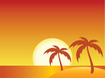 Sunset Royalty Free Vector Image - VectorStock