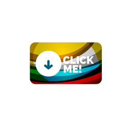 abstract rectangle button template vector image