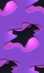 seamless pattern with 3d neon abstract vector image