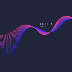 abstract background with dynamic waves vector image
