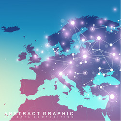 Abstract Data Network Background vector image
