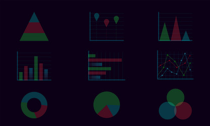 infographic graph chart data eps10 vector image