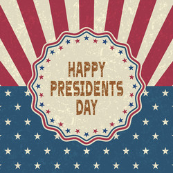 Presidents Day Grunge Background Vector Image