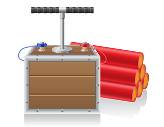 Exploding Fuse and Dynamite vector image