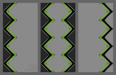 set of leaflets with an abstract pattern vector image