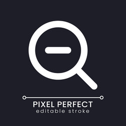 zoom out transition pixel perfect white linear ui vector image