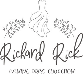 logo of wedding or evening dress vector