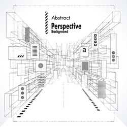 Abstract Blueprint Architecture vector image