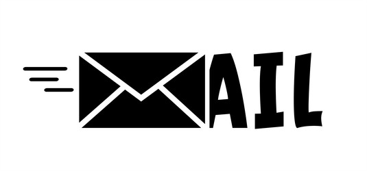 e-mail envelop send mail or letter with envelops vector image