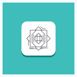 round button for abstract core fabrication vector image
