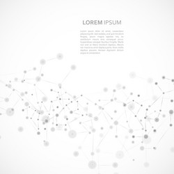 structure molecule and communication background vector image