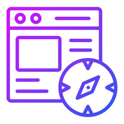 web navigator icon user interface as a simple vector image
